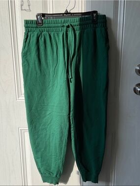 Zenana Outfitters Forest Green Elastic Waist Joggers